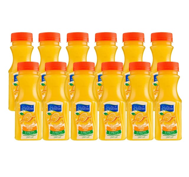 Al Rawabi Orange Juice 12 X 200 Ml