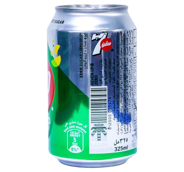 7up Zero Sugar Can 325 Ml