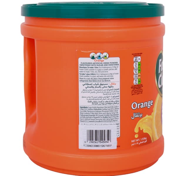 Foster Clarks Orange Flavoured Drink Powder Value Pack 1 92 Kg