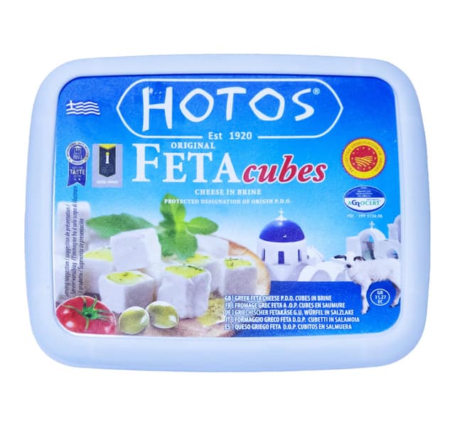 Hotos Greek Feta Cheese Cubes In Brine 150 G
