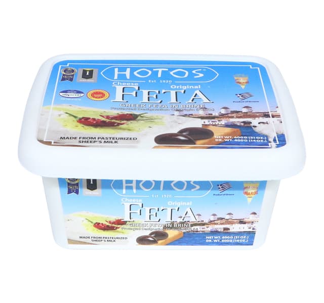 Hotos Greek Feta Cheese In Brine 400 G