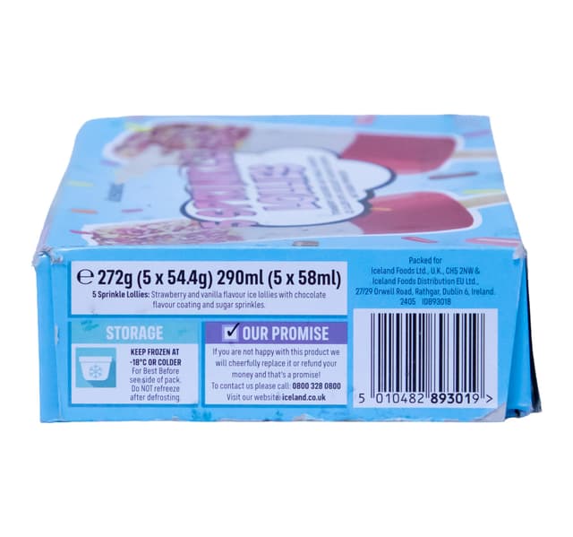 Iceland 5 Sprinkle Lollies 290 Ml