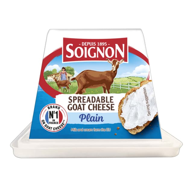 Soignon Plain Spreadable Goat Cheese 150 G