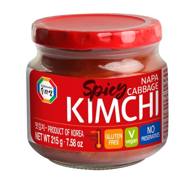 Surasang Napa Cabbage Kimchi Spicy 215 G