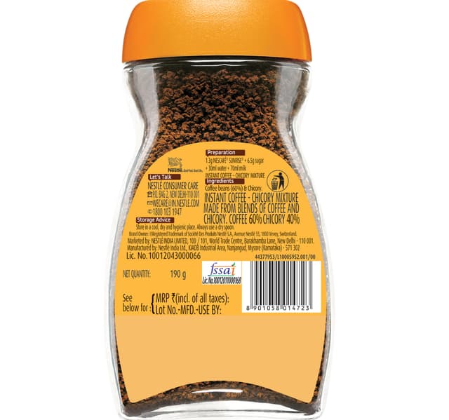 Nescafe Sunrise Instant Coffee 190 G