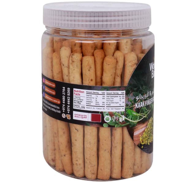 Wooden Bakery Kaak Finger Garlic Oregano 300 G