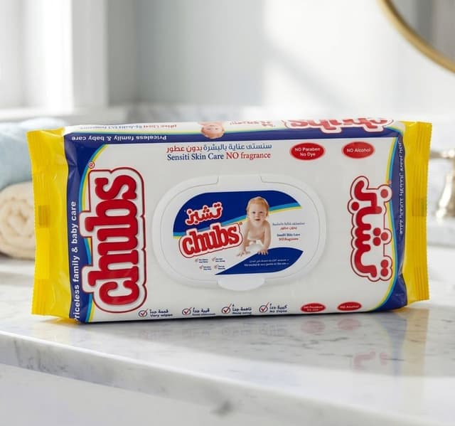 Chubs Baby Wipes Sensiti Skin Care 40 Pcs