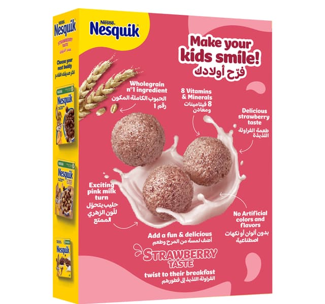 Nestle Nesquik Strawberry Breakfast Cereal 330 G