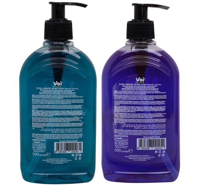 Voi Moisturising Hand Soap Fresh Chamomile 500 Ml Moonlight Rose 500 Ml