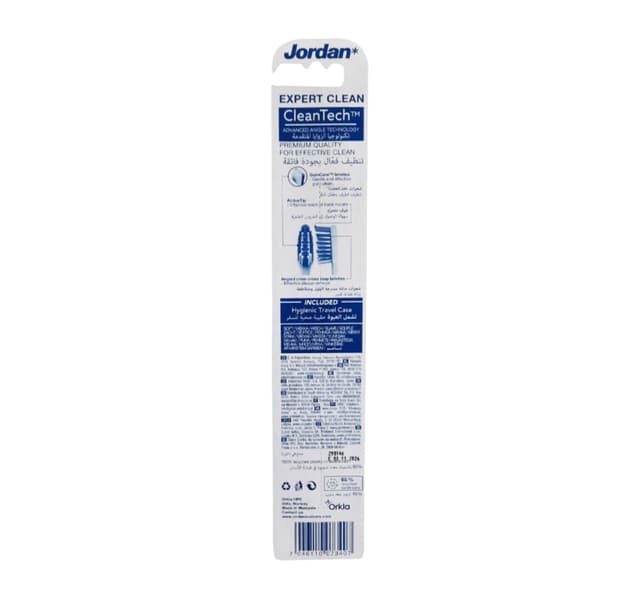 Jordan Expert Clean Soft Toothbrush Assorted Colors 1 Pc
