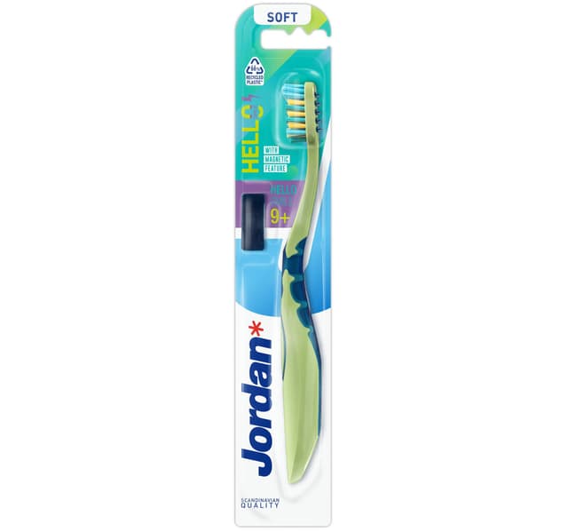 Jordan Hello Smile Soft Toothbrush Assorted Colors 1 Pc