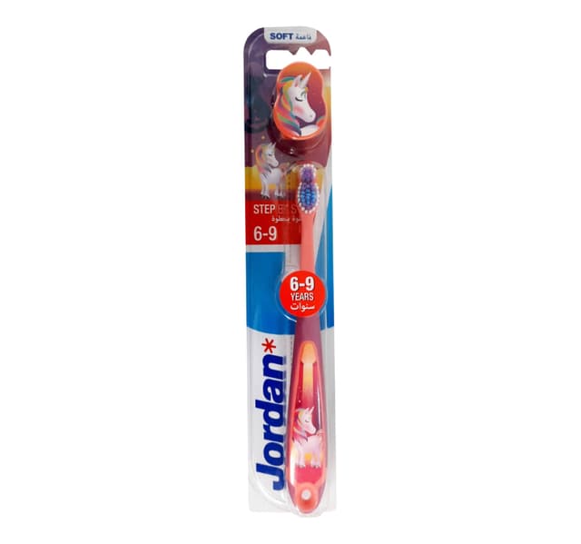 Jordan Step Brush Junior Soft Assorted Colors 1 Pc