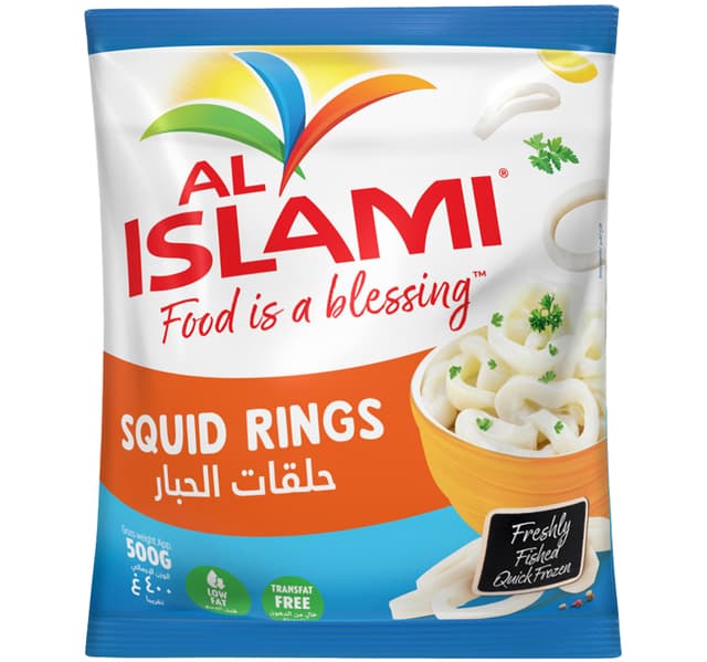 Al Islami Frozen Squid Rings 500 G