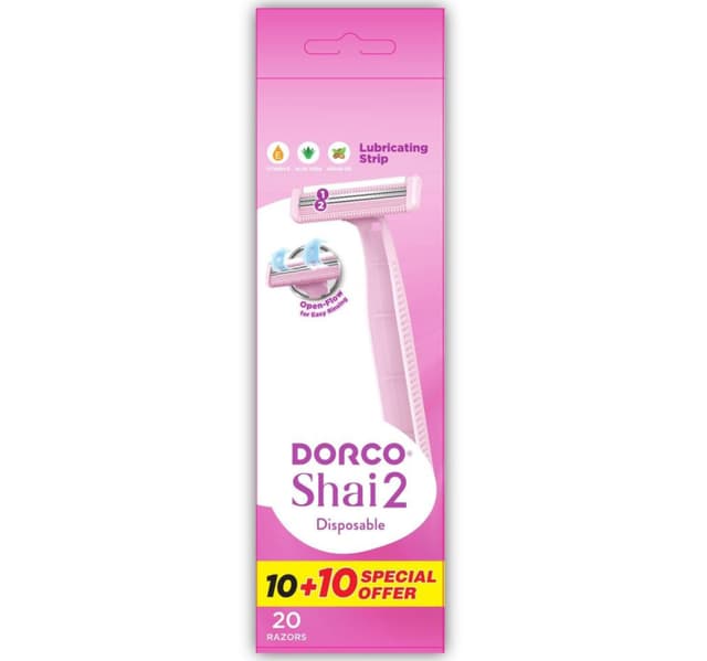 Dorco Shai 2 Disposable Razor 20 Pcs