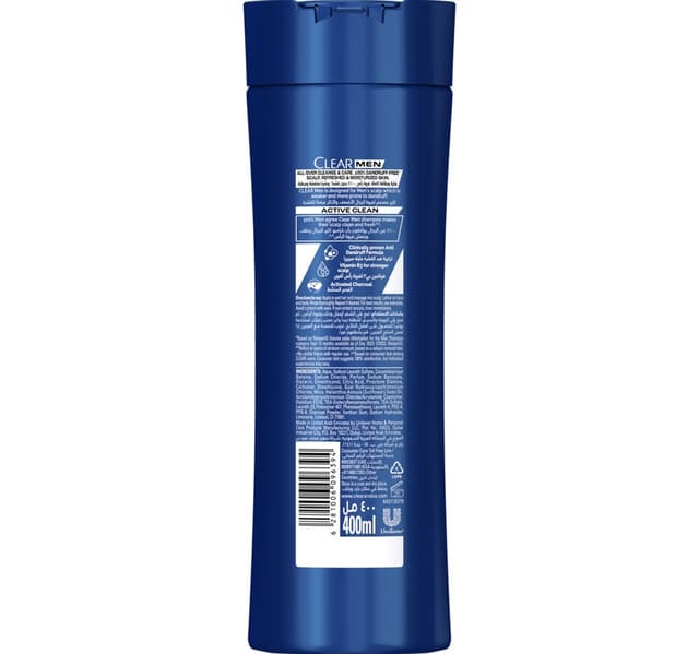 Clear Men 3in1 Shampoo With Activated Charcoal 400 Ml