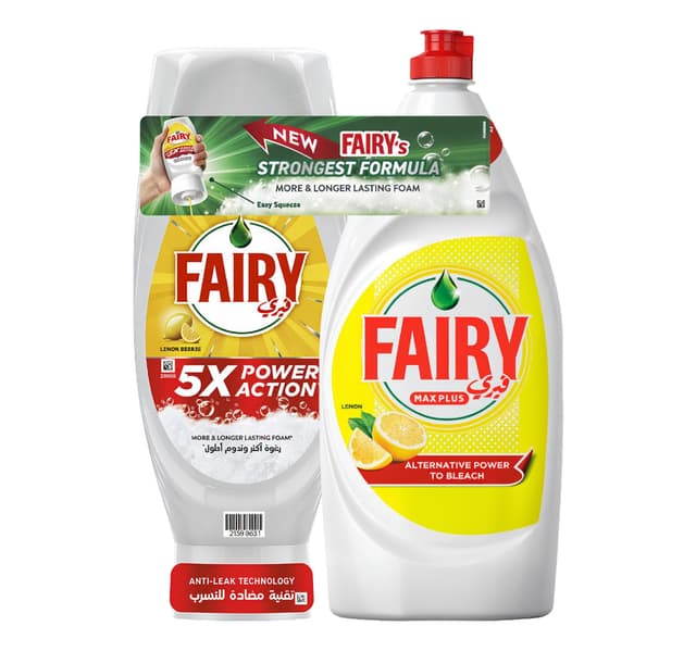 Fairy 5x Power Action Lemon Breeze Dishwashing Liquid 730 Ml Lemon 800 Ml