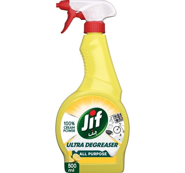 Jif All Purpose Ultra Degreaser With Lemon Scent 500 Ml
