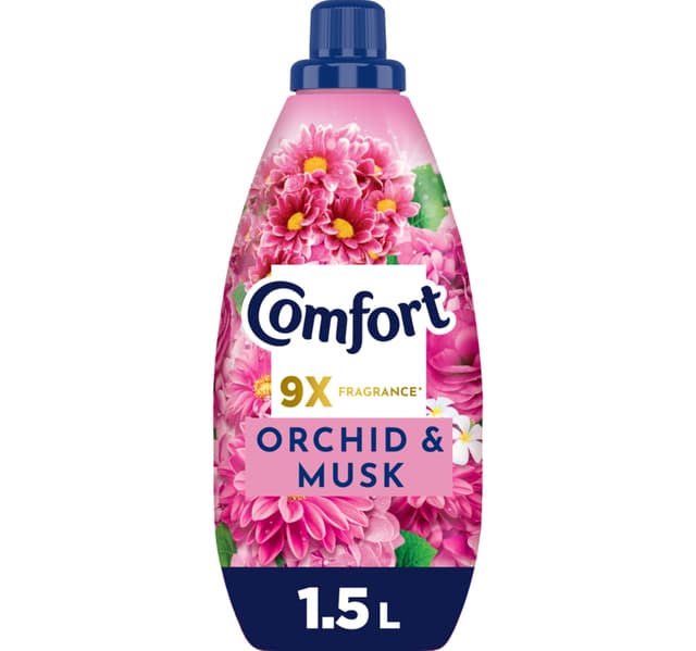 Comfort Concentrate Fabric Softener Orchid Musk 9x Fragrance 1 5 Litres