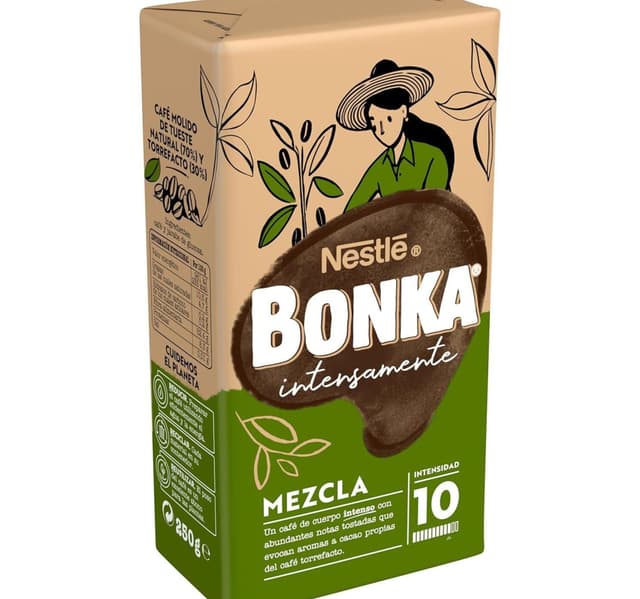 Nestle Bonka Blend Intensamente Mezcla Ground Coffee 250 G