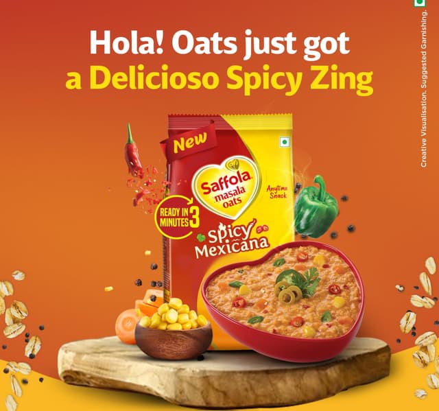 Saffola Masala Oats Spicy Mexicana 400 G