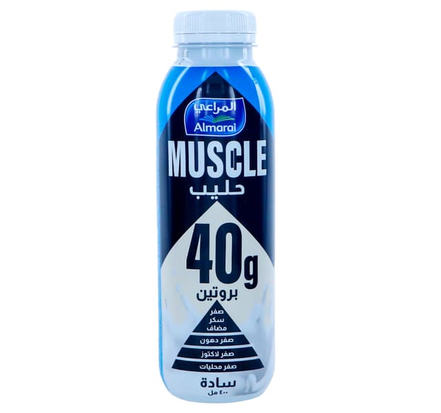 المراعي 40g بروتين سادة ماسل ميلك 400 ml