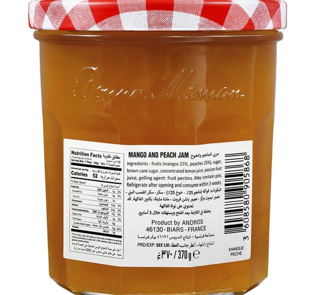 Bonne Maman Mango Peach Preserve 370 G