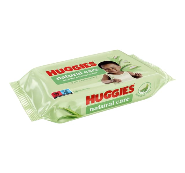 Huggies Natural Baby Wipes with Aloe Vera