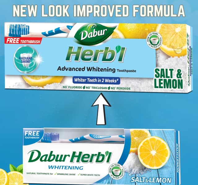 Dabur Herbal Whitening Natural With Salt And Lemon 150 G