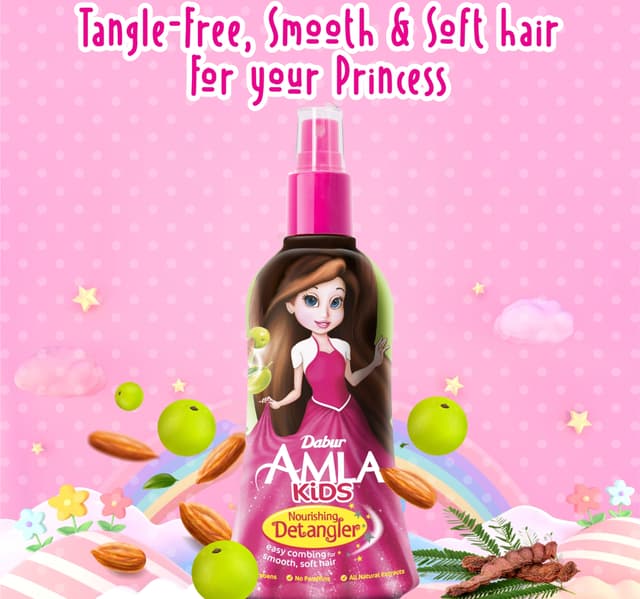 Dabur Amla Nourishing Kids Detangler Hair Oil With Olive Almond 200 Ml