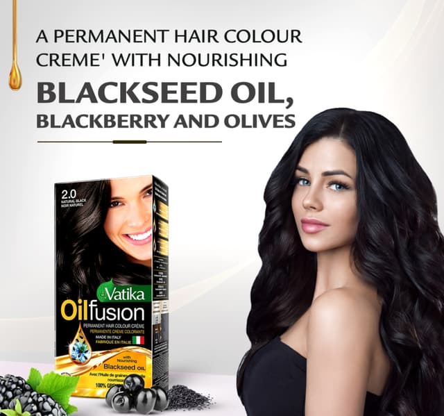 Vatika Oil Fusion Colouring Kit With Nourishing Blackseed Oil 100 Grey