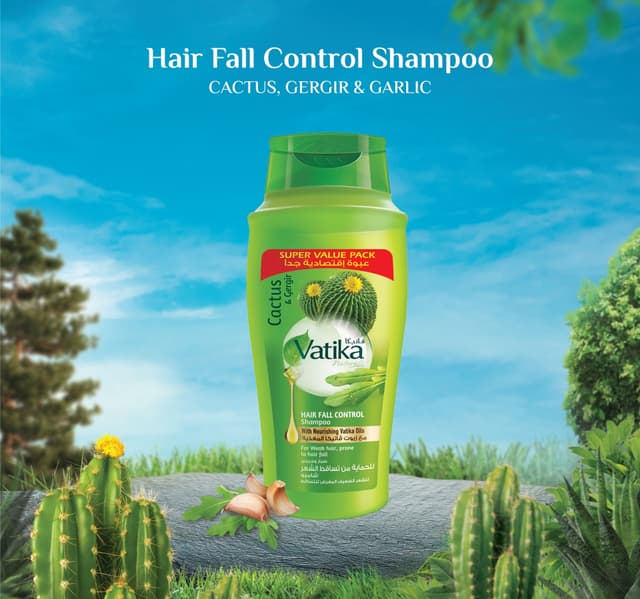 Vatika Naturals Hair Fall Control Shampoo With Nourishing Vatika Oils For