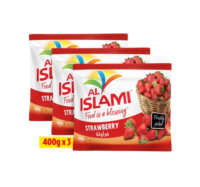 Al Islami Frozen Strawberry 3 X 400 G