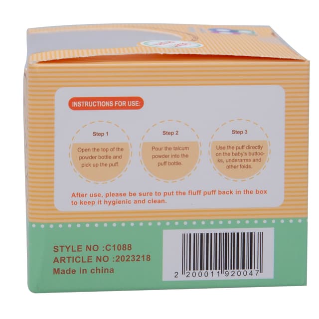 Mom Easy Love Care Baby Powder Puff 1 Pc