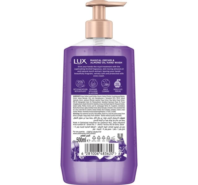 Lux Perfumed Liquid Hand Wash With Magical Orchid 500 Ml