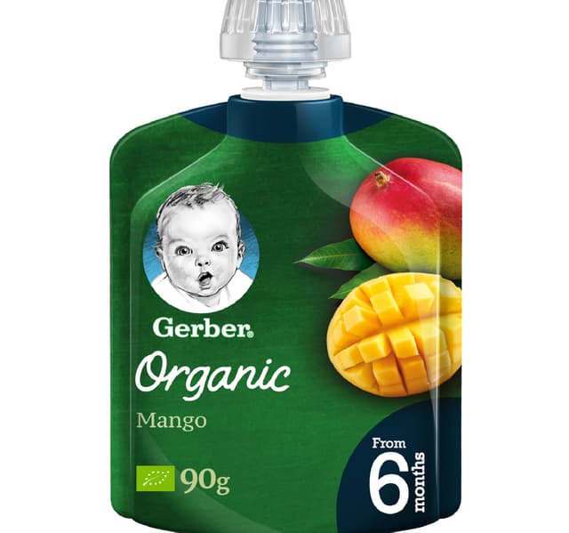 Gerber Organic Mango Baby Food From 6 Months 90 G