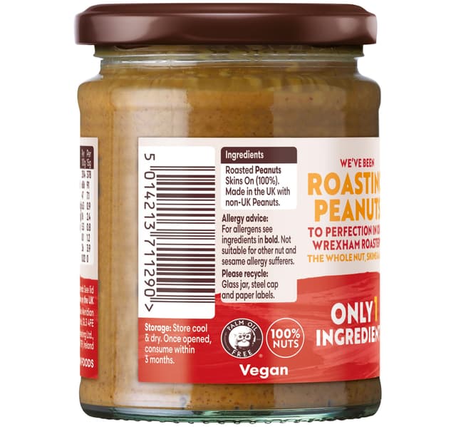 Meridian Fully Roasted Crunchy Peanut Butter 280 G