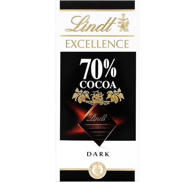 Lindt Excellence Dark Chocolate 70 Cocoa 100 G