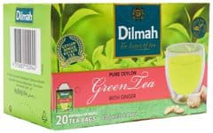 Dilmah Green Tea With Ginger 20 Tea Bags
