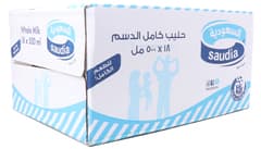 Saudia Whole Milk 18 500 Ml