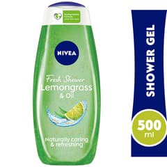 Lemongrass & Oil Shower Gel Caring Oil Pearls Lemongrass Scent