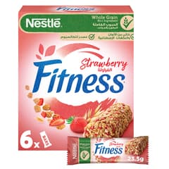 Nestle Fitness Strawberry Breakfast Cereal Bar 6x23 5g