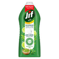 Jif Anti Odor Dishwashing Liquid Lime Matcha Tea Double Foam Power 1275ml