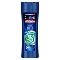 Clear For Men 3in1 Anti Dandruff Shampoo For Hair Face Body Active Cool 100 Dandruff Free Scalp Refreshed Moisturized Skin 400ml