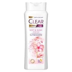 Clear For Women 2in1 Shampoo And Conditioner Anti Dandruff Shampoo Soft And Shiny 600ml