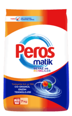 Peros Automatic Detergent Powder For White And Colored Clothes 7kg