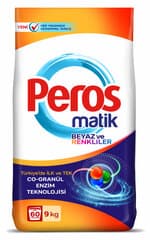 Peros Automatic Detergent Powder For White And Colored Clothes 9kg