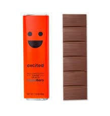 Moodibars Excited Milk Chocolate Toffee Crunch 1 Dot 75oz