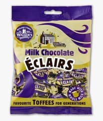 Walker S Milk Chocolate Eclairs 142 G