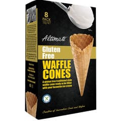 Altimate Waffle Cones Gluten Free 8 Pcs 130 G