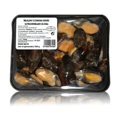 Delfin Cooked Half Shell Mussels Frozen 350 G